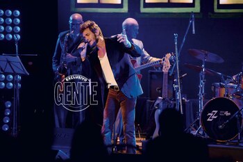 Emanuel Ortega cantó para su papá. (Foto Diego Soldini/GENTE)