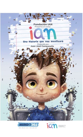 Póster del corto que dirigió