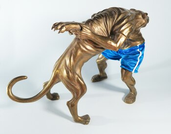 “Pantalón”, fundición en bronce y