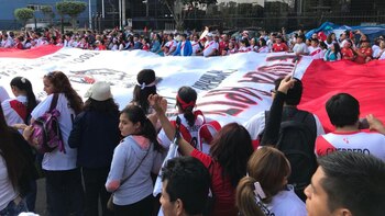 En Perú hubo marchas durante
