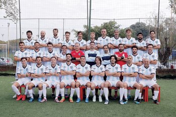 Arriba: Nicolás Zuviría, Fernando Stamati,