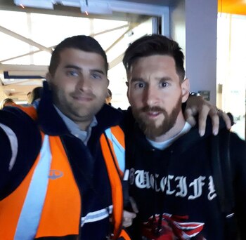 Lionel Messi llegó a Argentina