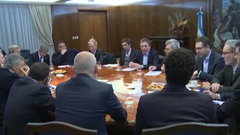 Nicolás Dujovne, ayer, durante su