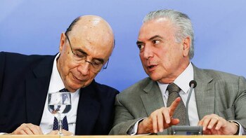 Henrique Meirelles y Michel Temer