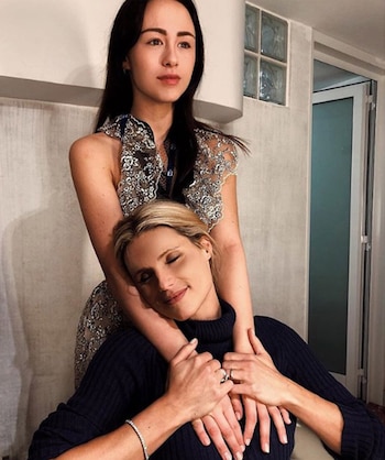 Aurora y su mamá (Foto: