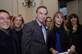 Pichetto, ayer, durante un encuentro