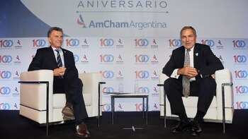Mauricio Macri y Manuel Aguirre,