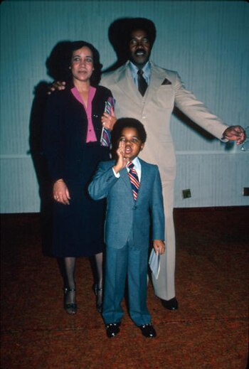 El actor con sus padres