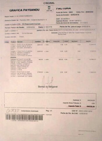 Los gastos fueron facturados en