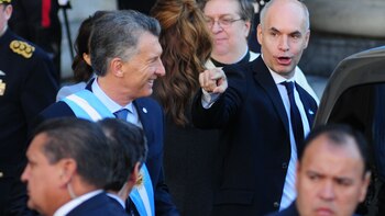 Macri y Rodríguez Larreta durante