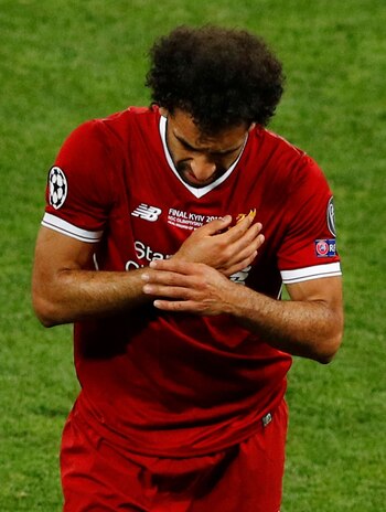 El delantero se retiró llorando