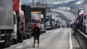 La huelga de los camioneros