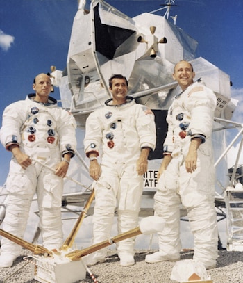 Alan Bean durante una misión espacial (Getty)