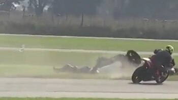 Otra toma del momento del