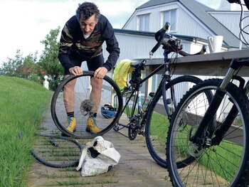 En Borgarnes, Diego reparó un