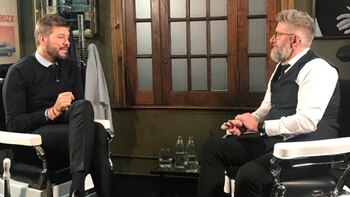 Marcelo Tinelli y Luis Novaresio,