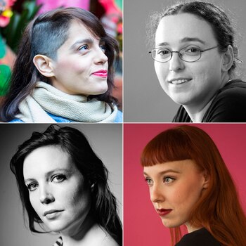 Arriba: Huitrón y Dintinjana; abajo: