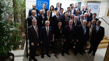 Miembros del B20 y empresarios