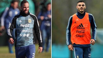 Gonzalo Higuaín y Mauro Icardi,