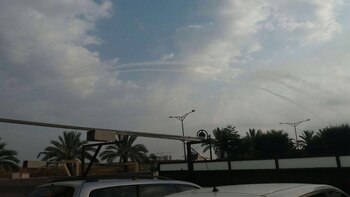 La estela de los cohetes