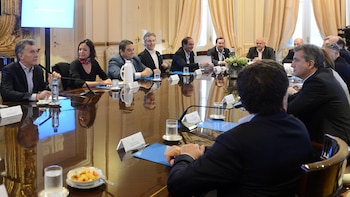 Mauricio Macri encabezó la reunión de Gabinete hoy en Casa Rosada.
