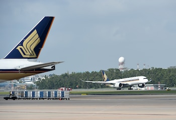 Un avión A350-900 aterriza en