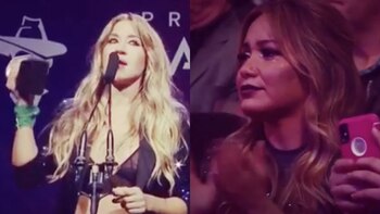 La cantante tropical se emocionó