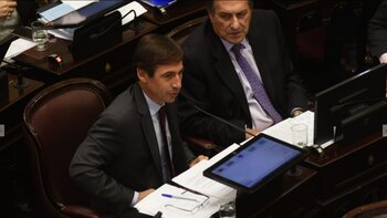 Luis Naidenoff, como jefe del