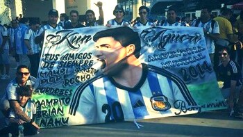 En muchos estadios la bandera