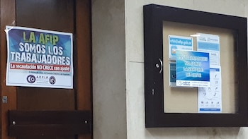 Algunos empleados de la AFIP adhirieron desde su lugar de trabajo a la “marcha contra el ajuste”
