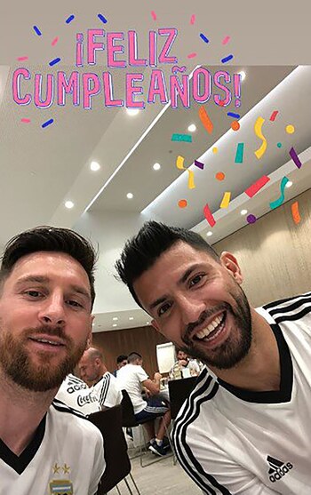 Agüero, uno de los amigos