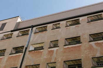 El patio interno visto desde la cocina en la cárcel de 102 años de Zürich