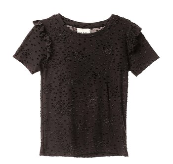Remera con brillos ($ 1.290, Las Pepas).
