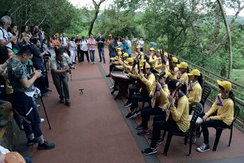 El grupo tocó sobre el