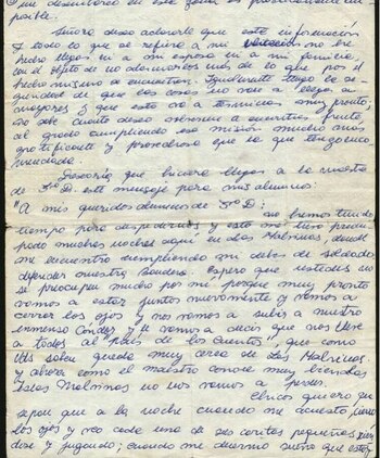 La carta que Julio Cao