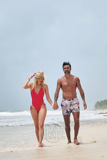 Mica Viciconte y Fabián Cubero