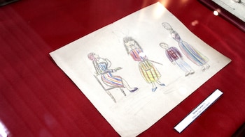 Silvina Ocampo (sin fecha). DIbujo en lápiz, estilo infantil (Foto: Thomas Khazki)