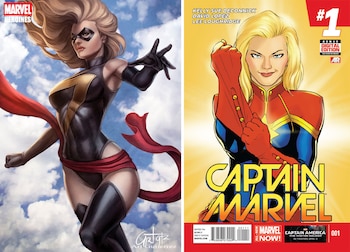 Captain Marvel, su informe antes