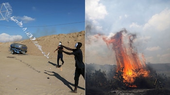 Los terroristas palestinos atacaron Israel