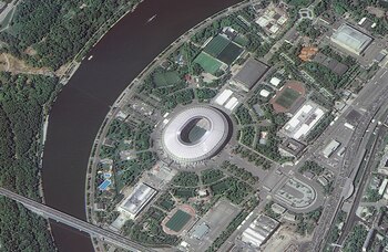 El estadio Olímpico Luzhnikí tiene