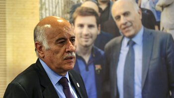 Jibril Rajoub, presidente de la Asociación Palestina de Fútbol (AFP)