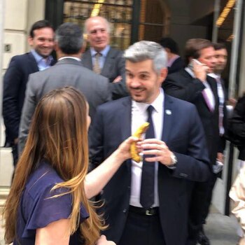El momento en el que la militante sorprende al jefe de Gabinete