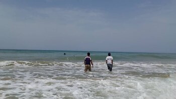 Unos cien migrantes viajaban en