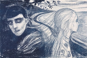 Edvard Munch, “Separación II” (litografía,