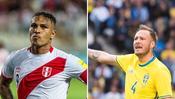 Paolo Guerrero y Andreas Granqvist