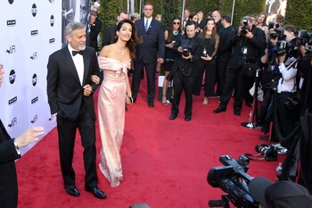 George Clooney y Amal Clooney.