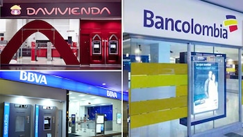 Bancolombia, Davivienda y BBVA cerraron