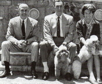 Mi padre, visitando a Perón