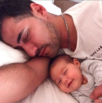 Martín Lamela y Lola. (Foto: