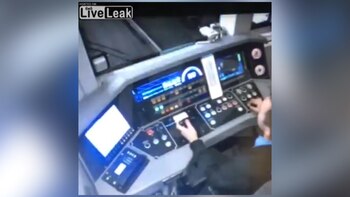 El maquinista sólo vio al